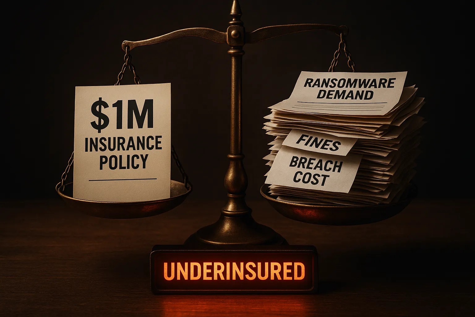 Cyber insurance renewal highlights how a $1M policy is often outweighed by real breach costs, showing SMBs are frequently underinsured.