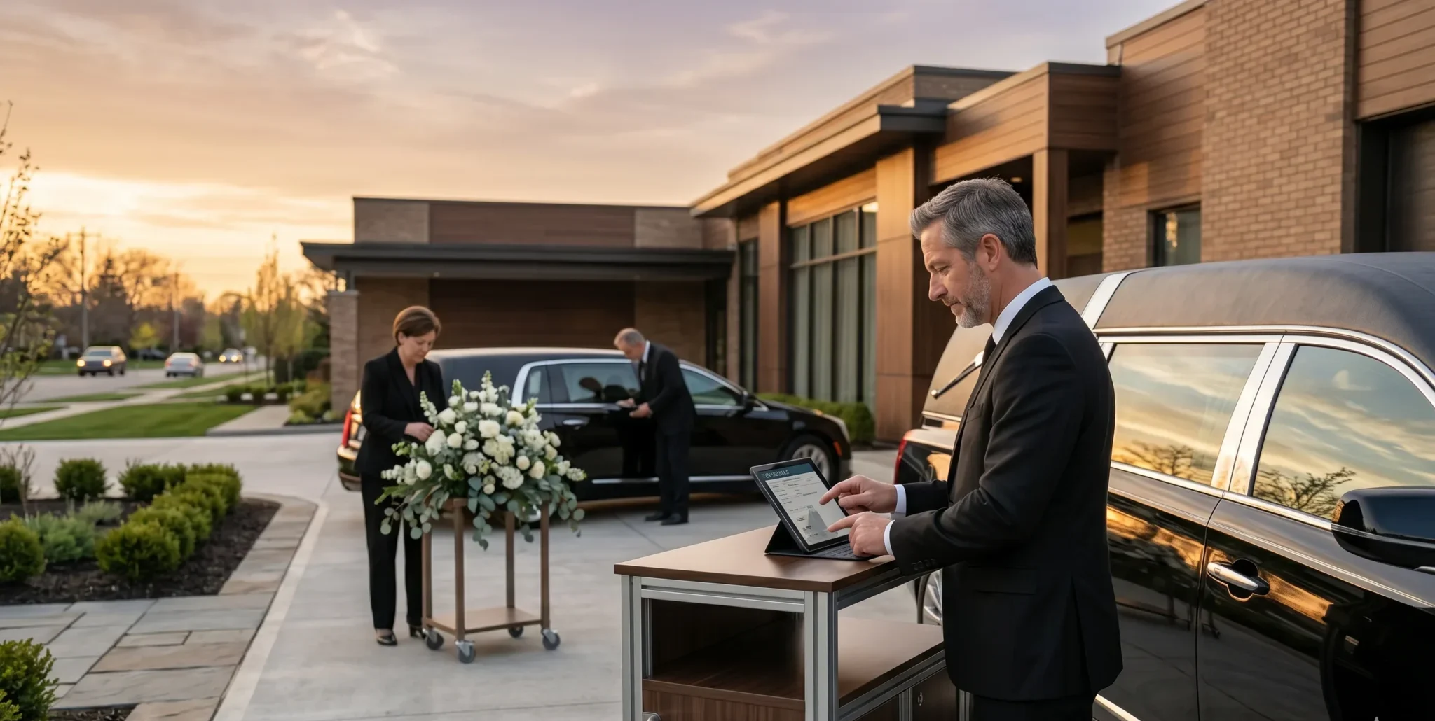Funeral Home Insurance protection for transportation operations, hearses, and daily funeral home business management activities