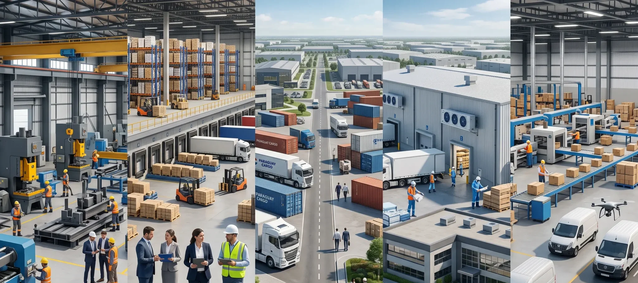 Multiple facilities including manufacturing, distribution, importing, food processing, and e-commerce operations demonstrate how does business insurance cover a new location varies across different industries.