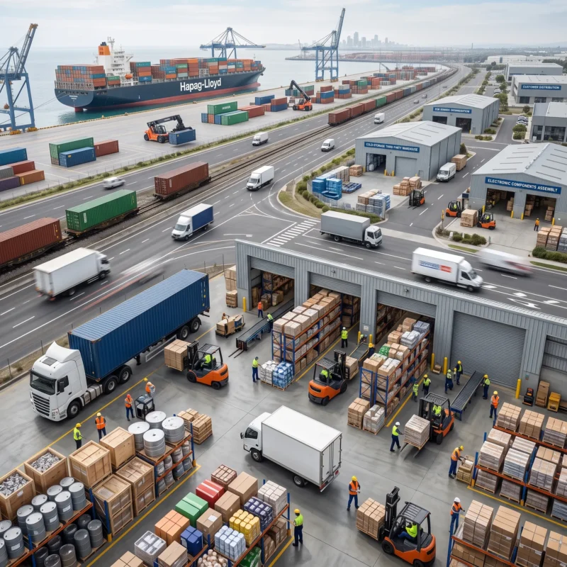 Distributors, importers, wholesalers, and manufacturers moving inventory through warehouses and transportation routes with Stock Throughput Insurance exposure.
