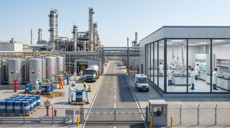 Chemical Manufacturer Insurance for high-hazard facilities and smaller operations, showing how coverage needs can vary by chemical risks and production scale