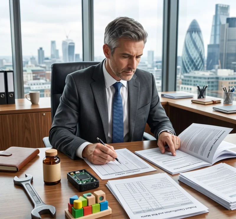 Product samples compared against a general liability policy schedule, illustrating does business insurance cover a new product line by classification.