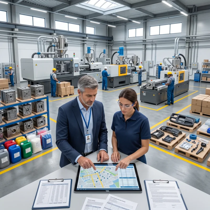 Insurance underwriter evaluating plastics manufacturing processes, machinery, resin materials, tooling, customer industries, and claims history for Plastics Manufacturer Insurance