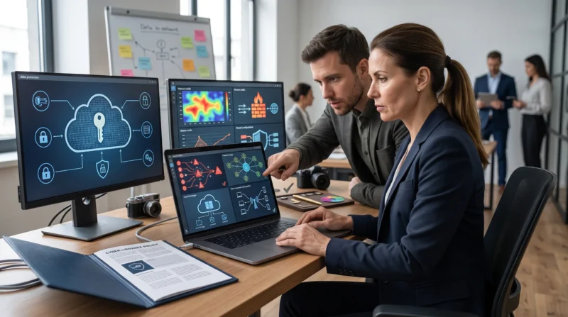 Marketing agency responding to a cybersecurity incident involving client data, security controls, and third-party liability as part of Insurance for Marketing Agencies.