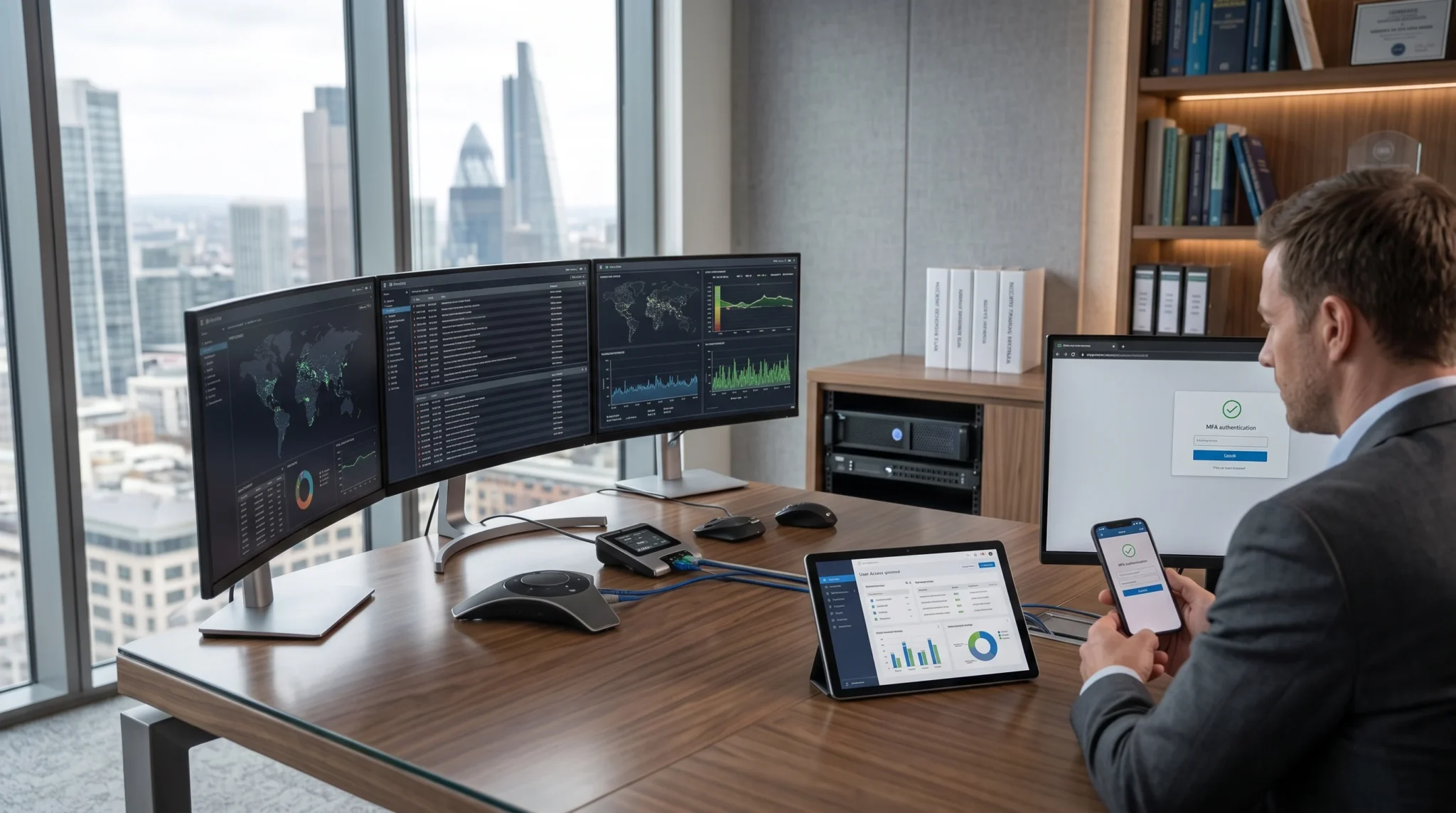 IT consulting cybersecurity team using multifactor authentication, secure backups, access management, and other controls relevant to Insurance for IT Consulting Firm